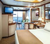 floor-to-ceiling sliding glass doors BALCONY A front-row seat for spectacular scenery on your cruise with a floor-toceiling sliding glass door.