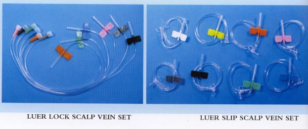 Butterfly Needle, 18G-27G,Needle Length 20mm, PVC Tube 300mm, Luer Lock Or Luer Slip Fitting, Poly-Bag