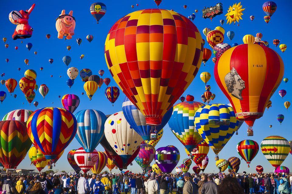 See the mass ascension of balloons and stand in awe during the Albuquerque Balloon Fiesta, the largest ballooning event in the world and one of New Mexico s most dazzling spectacles.