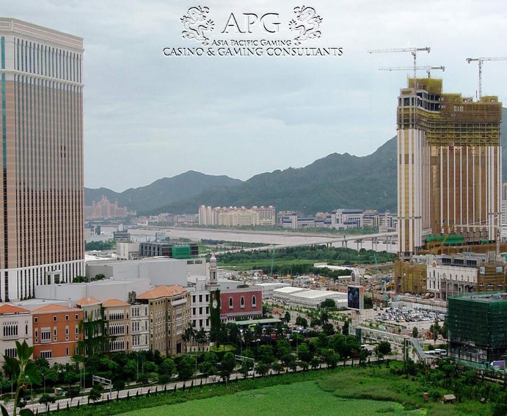 Page 6 GEG - Galaxy Phase 2 Venetian Galaxy Phase 2 Lotus Bridge Macau University Hengqin Chimelong Hengqin Bay Hotel Above view shows Galaxy phase two on the right, Venetian on the left, Lotus