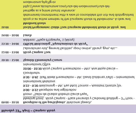 Programme for Library