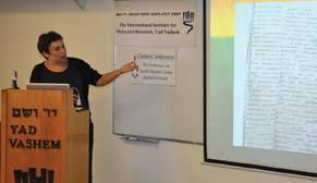 The researchers presented their findings on various issues, such as Jewish flight patterns in Bohemia and Moravia; Jewish survival of those saved by the Polish Refugee Fund and the kindertransport;