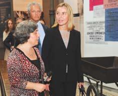 Chairman of the Georgian Parliament David Usupashvili toured the Holocaust History Museum and Hall of Names on 23 July.