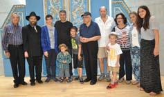 Iliana (second from right) and Sylvain Argy (fourth from left) were joined by their family and Director of the Latin-America, Spain,