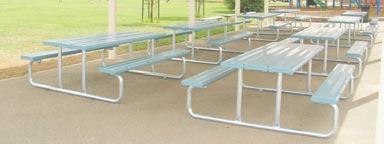 4m wide 1150 Picnic Setting with Back,