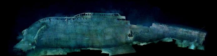 51-9 Titanic forward section on ocean floor, side view http://photovide.