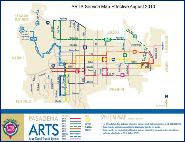 Figure 5 In December 2009 the Route 70 was discontinued due to extremely low ridership. The revised service map is shown in Figure 6.