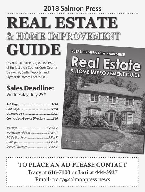 Real Estate MEREDITH NEWS/THE RECORD ENTERPRISE/WINNISQUAM ECHO Classifieds Thursday, July 5, 2018 B5