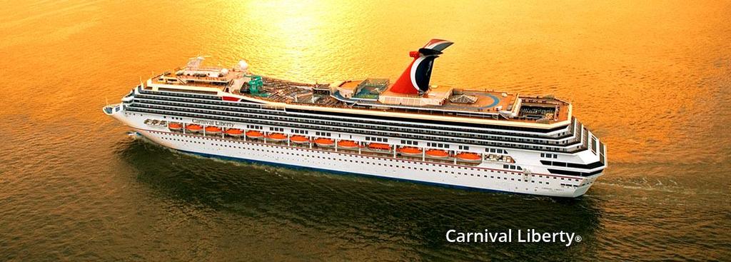 Venue Information The 2,974-passenger Carnival Liberty launched in 2005 as the fourth of five ships in the line's Conquest class.