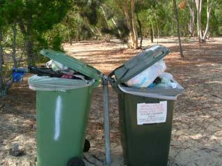 A number of survey participants commented on the amount of litter present at campsites.