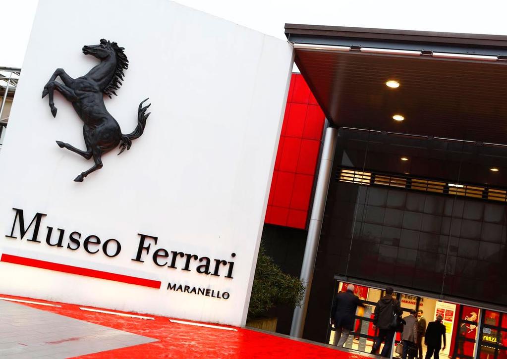 Museo Ferrari Lunch Stop - Maranello, Italy Thursday 30th August 2018 The Ferrari Museum in Maranello invites visitors to