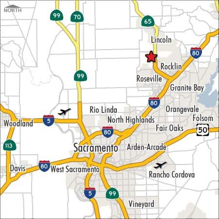 The Placer Gold Industrial Park is strategically located in South Placer County, the midway point between San Francisco, CA and Reno, NV along Interstate 80.
