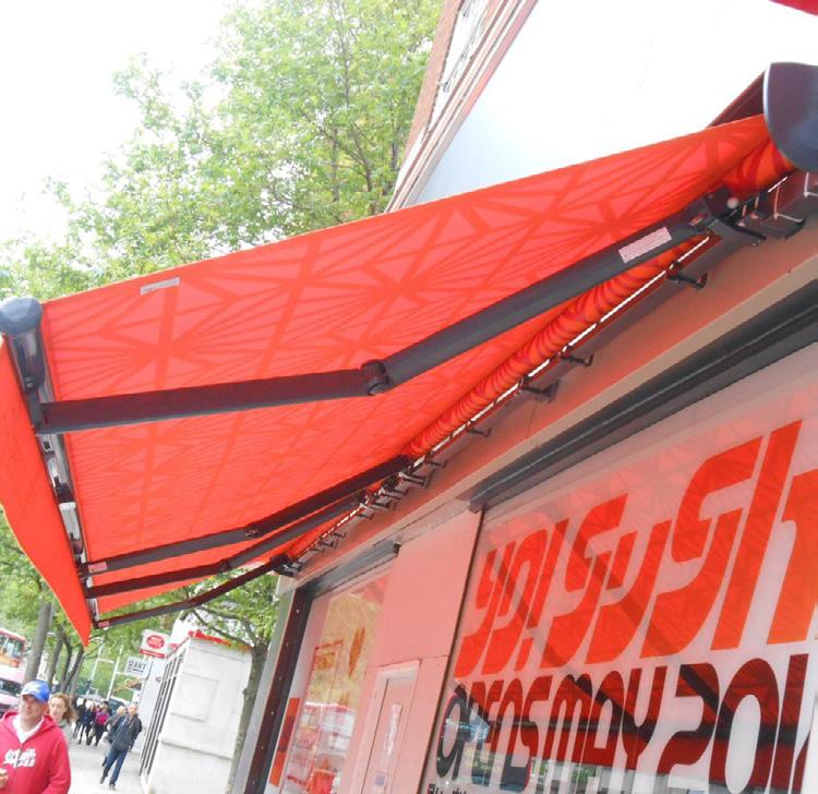 BRANDING Breezefree s print department will ensure that your awnings project your image effectively.