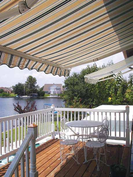 Of course it s not all about looks. We know the main reason for buying a retractable awning is that you can t use your deck or patio on those blistering hot summer days.