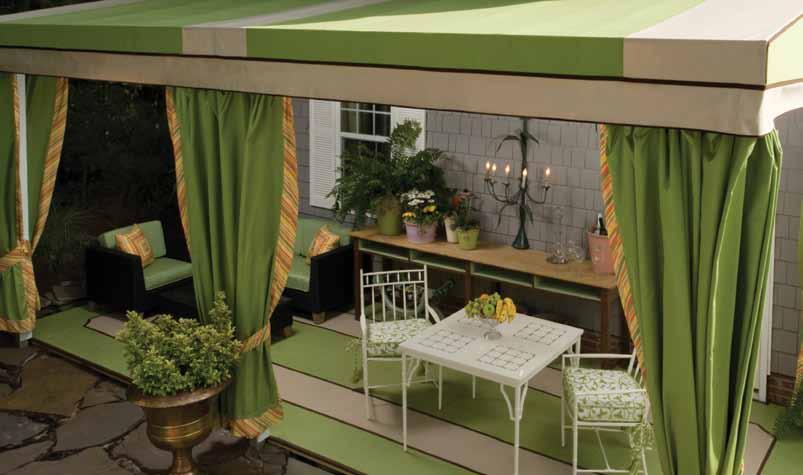 Sunbrella awning and marine fabrics are certified by the GREENGUARD Institute s Children and Schools standard as contributing to healthy indoor air by being a very low emitting interior product.