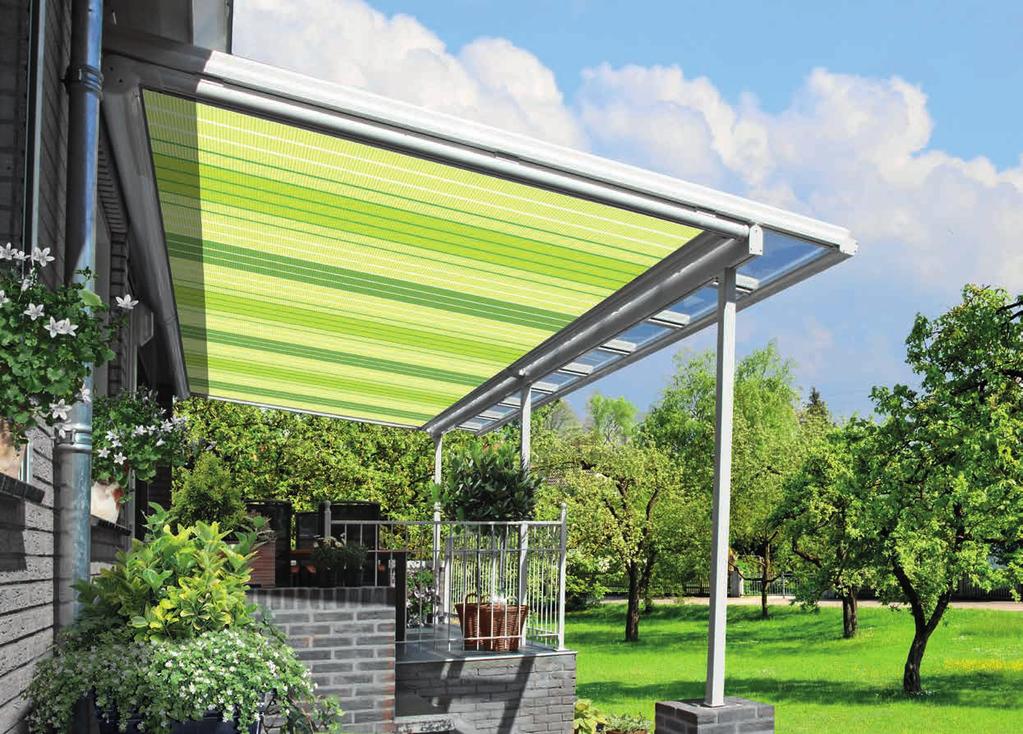 ERHARDT TM: The unobtrusive universal awning for on-roof and under-roof