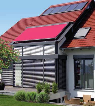 ERHARDT CONSERVATORY AWNINGS THE BEST SOLUTION FOR EVERY SITUATION ERHARDT HS: The classic on-roof solution with spacers for flexible planning even with