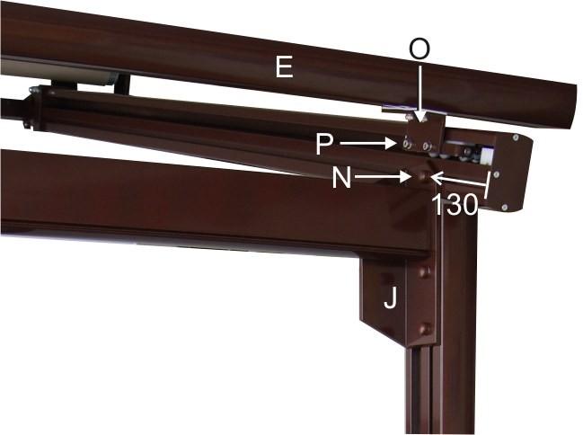 strona: 10 / 14 3.8.4. Marking and fixing the pergola awning frame. The main task of the pergola awning EVO is the protection from sunlight.