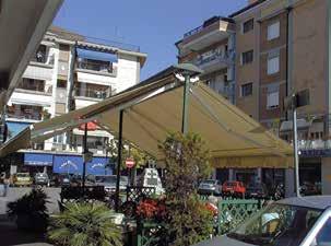 finished frames Assembled with TÜV registered components TEMPO Combine two awnings with one structure and shade up to 360 square