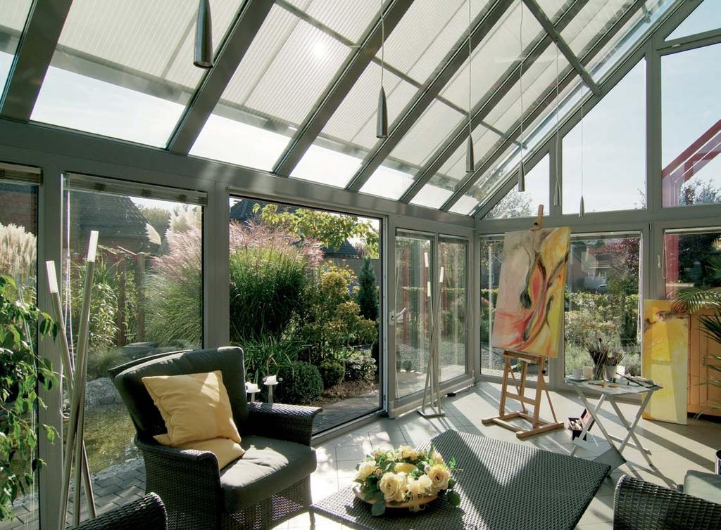 safe timeless beautiful markilux Conservatory Awnings Shade - where you need it. Comforting coolness. Intelligent technology.
