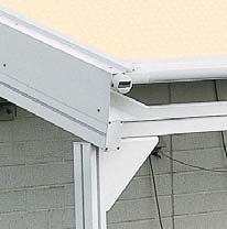 ease. Fixture and installation: This markilux system stands free at the front on sturdy