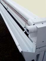 Material The frame system consists of aluminium profiles, stabilising connectors and