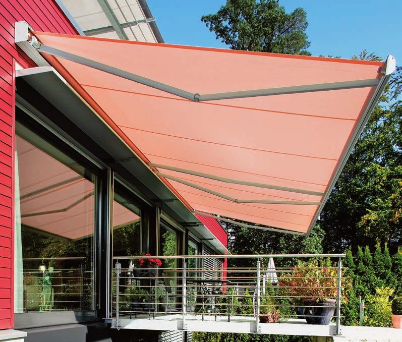 Frame colour RAL 9016 I Pattern 6-318 I 2000/K 2000/N 2000 Proven technology, timeless design The I 2000 and K 2000 cassette-awnings are true classics.