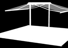 Ideally suited for premises, which only allow very limited awning installation.