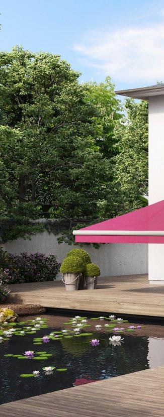 to find a cosy spot in the generous shade this awning o ers.