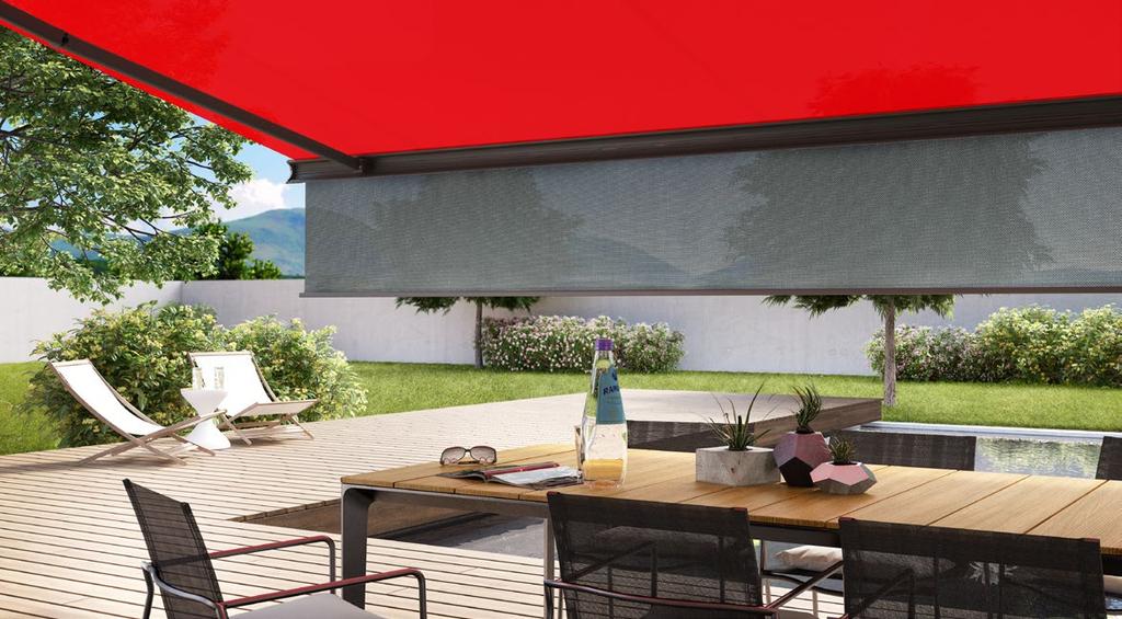 markilux Shadeplus Simply block out the glare from a low-lying sun and the glances of inquisitive neighbours and capture the warmth of the day in the evening.