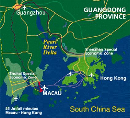 Location Macao SAR Located at the Pearl River Delta of the southeastern coast of Mainland China Guangzhou Pearl River Delta Shenzhen Zhuhai Macao Hong Kong 3 Visitor Arrivals 1993-2007 30,000,000