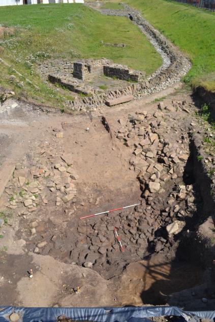 6. Excavation on fort wall and tower collapsed