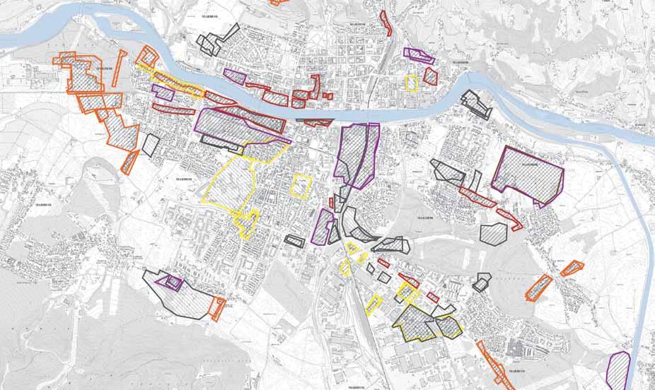 31 4.4.2 Primerjava podatkov o degradiranih urbanih površinah v Mariboru Obe raziskavi (Koželj, 1998 in Degradirane.., 1996) obravnavata DUO v Mariboru.