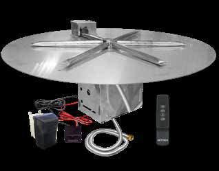 BURNER SYSTEMS ROUND FLAT ROUND FLAT (TFS) THERMOCOUPLE FLAME SENSE ACCESSORIES WS Wired wall mount switch (On/Off) (pg. 73) TM-R-AF1TX Wireless wall mount timer (30/60/120min) (pg.