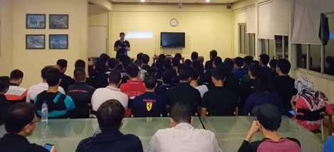 This is a follow up to Dato Yahya s talk on SMS to the management of APFT when he visited the school. Talk on First Aid & Safety Awareness Capt.