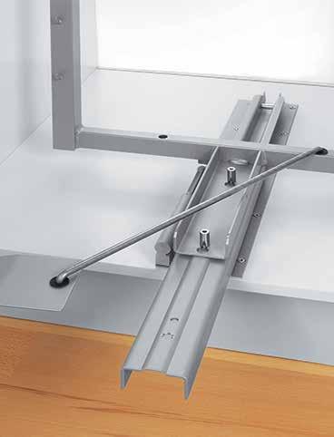 1 frame top 1900mm Libell clip-on shelves (5 shelves) 1 set of door connections 1