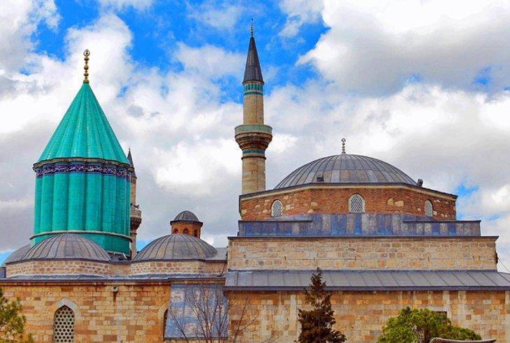 After the lunch visit the imposing green - tiled Mausoleum of Mevlana, the mystic founder of the Sufi sect (Whirling Dervishes).