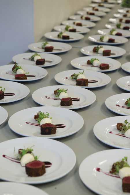The catering at this venue has earned high praise claimed even to be unrivalled in NZ s event centre market. Catering options range from café style dining to full gala dinners.