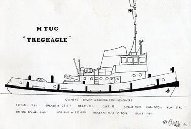 Line drawing of Tregeagle She has