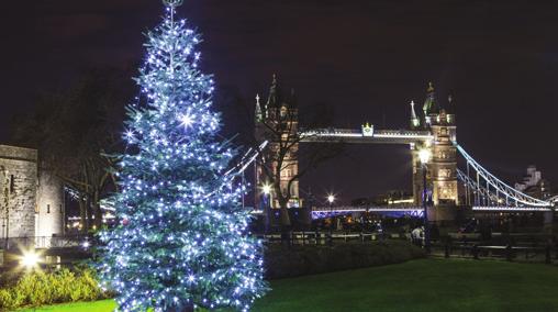 DECEMBER 2018 LONDON LIGHTS WITH FISH AND CHIPS WED 19 DEC 2018 Nothing signifi es the approach of Christmas more than the glow of seasonal lights, when the city becomes covered in glittering