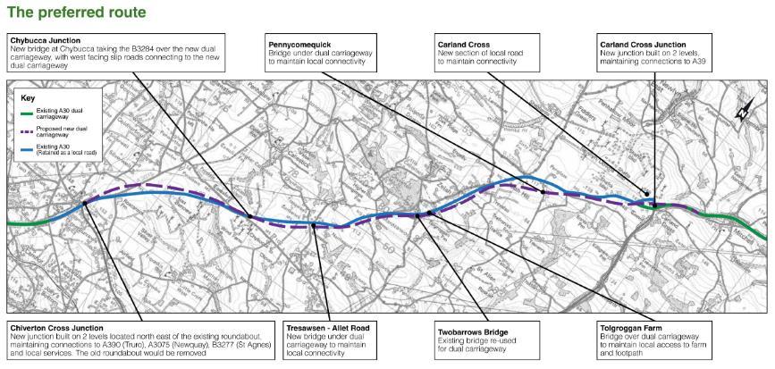 Potential Opportunities? A30 Chiverton to Carland Cross Improvement Scheme Plan Source: www.gov.