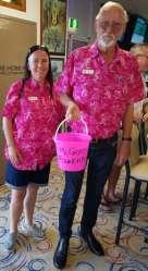 Hervey Bay RSL & Services Memorial Club dressed up in pink and roused the Club patrons for