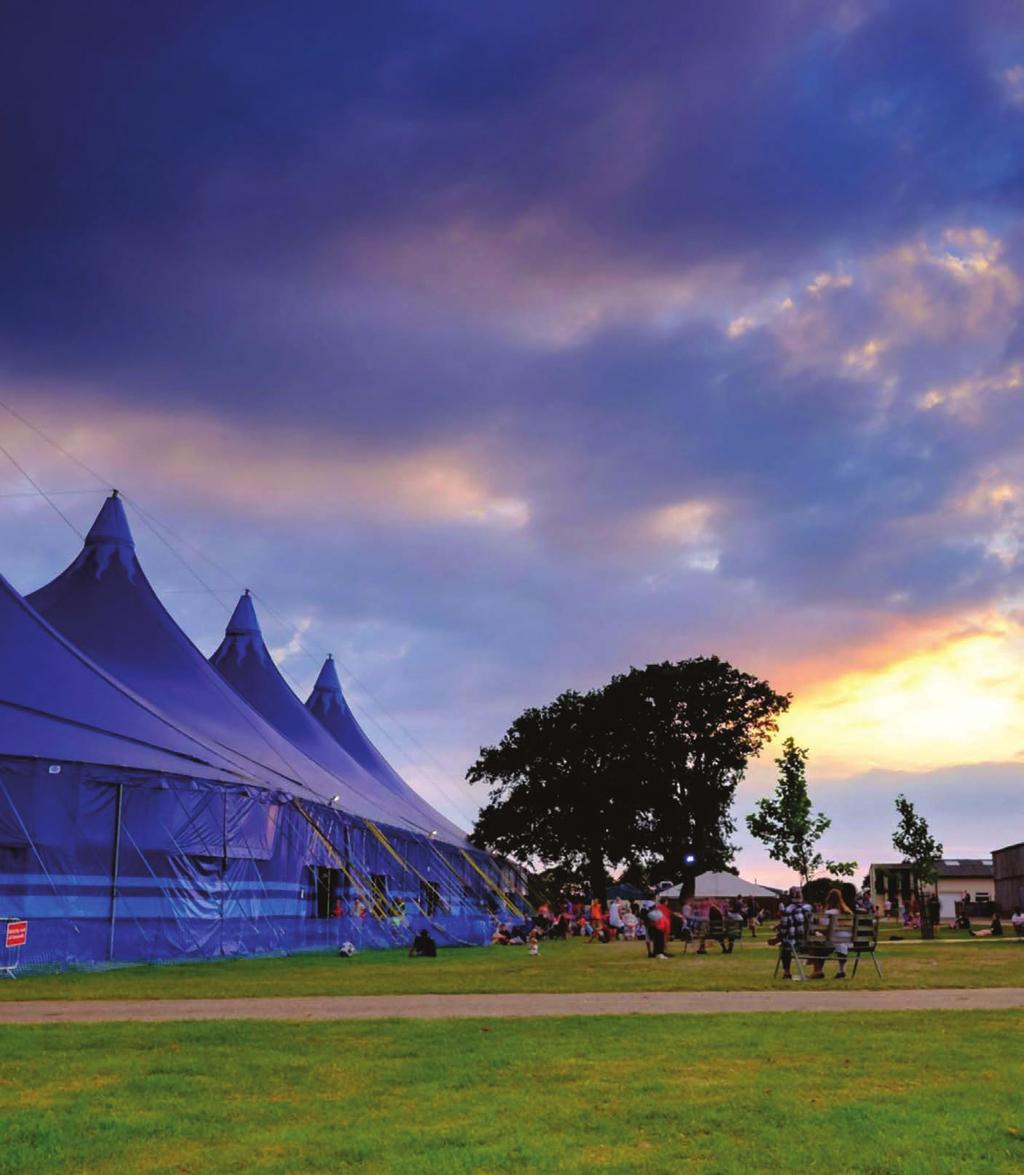 OUTSIDE SPACE Comprising over 150 acres of mature, landscaped parkland and a range of supporting indoor areas, the Norfolk Showground has the space