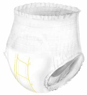 The advanced double 3 layered absorbent core ensures fluids are locked inside and