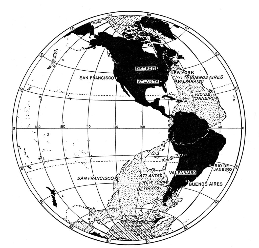 Introduction 3 Figure I.2. Geography of North and South America, superimposed. Image based on a similar figure in F. Carson, The Geography of Latin America (Englewood Cliffs, N.J.