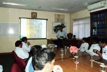 Mr B Murali Krishna, Deputy Manager, Chemistry conducted the training.