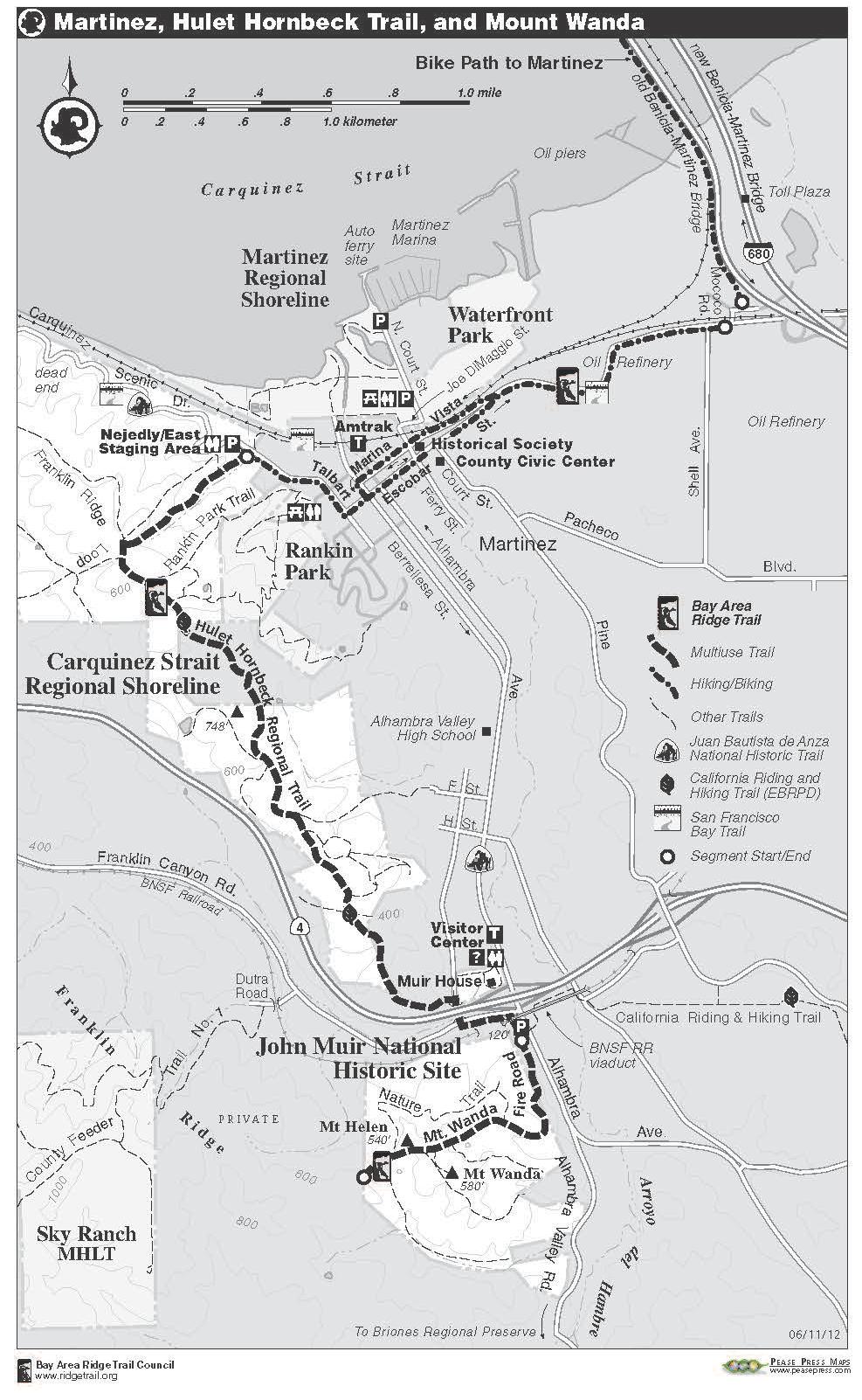 Appendix B: Hiking Trail Maps for Martinez Area Source: Bay Area