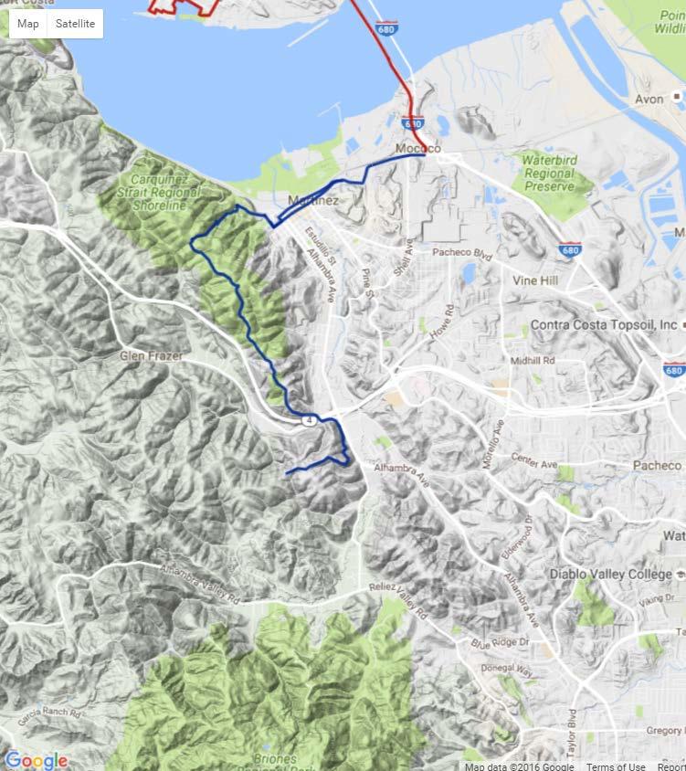 Figure 3: Bay Area Ridge Trail Source: Bay Area Ridge Trail Council, Bay Area