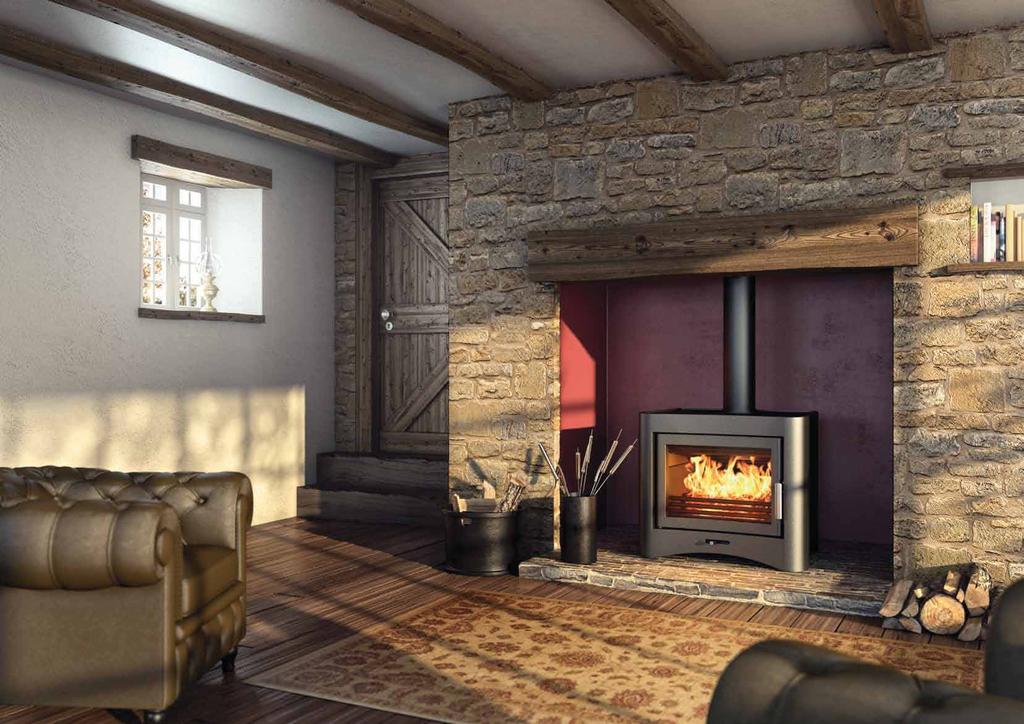 evolution 26 Boiler Stove This imposing woodburning stove is the most powerful in the evolution range.