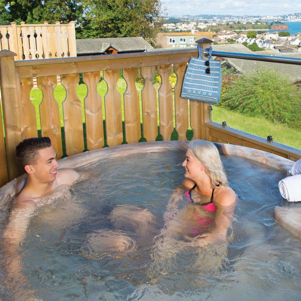 Luxury lodges Sea view lodge retreats Hot tub lodges with stunning sea views For